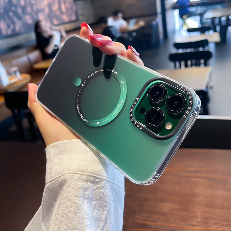 适用苹果14promax手机壳磨砂渐变硅胶iPhone16plus保护套MagSafe磁吸无线充电13男个性创意12pm女11新款15pro