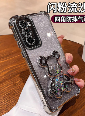 四角防摔适用opporeno12手机保护壳11pro潮牌透明气囊10流沙暴力熊8pro+高级感新款REN07男女生保护套5k可爱6