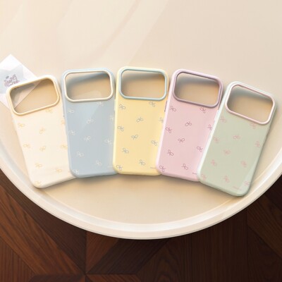 小清新韩风ins蝴蝶结满屏适用苹果17proma x手机壳iphone17新款15pro女款14多巴胺夏日13创意16高颜值13女