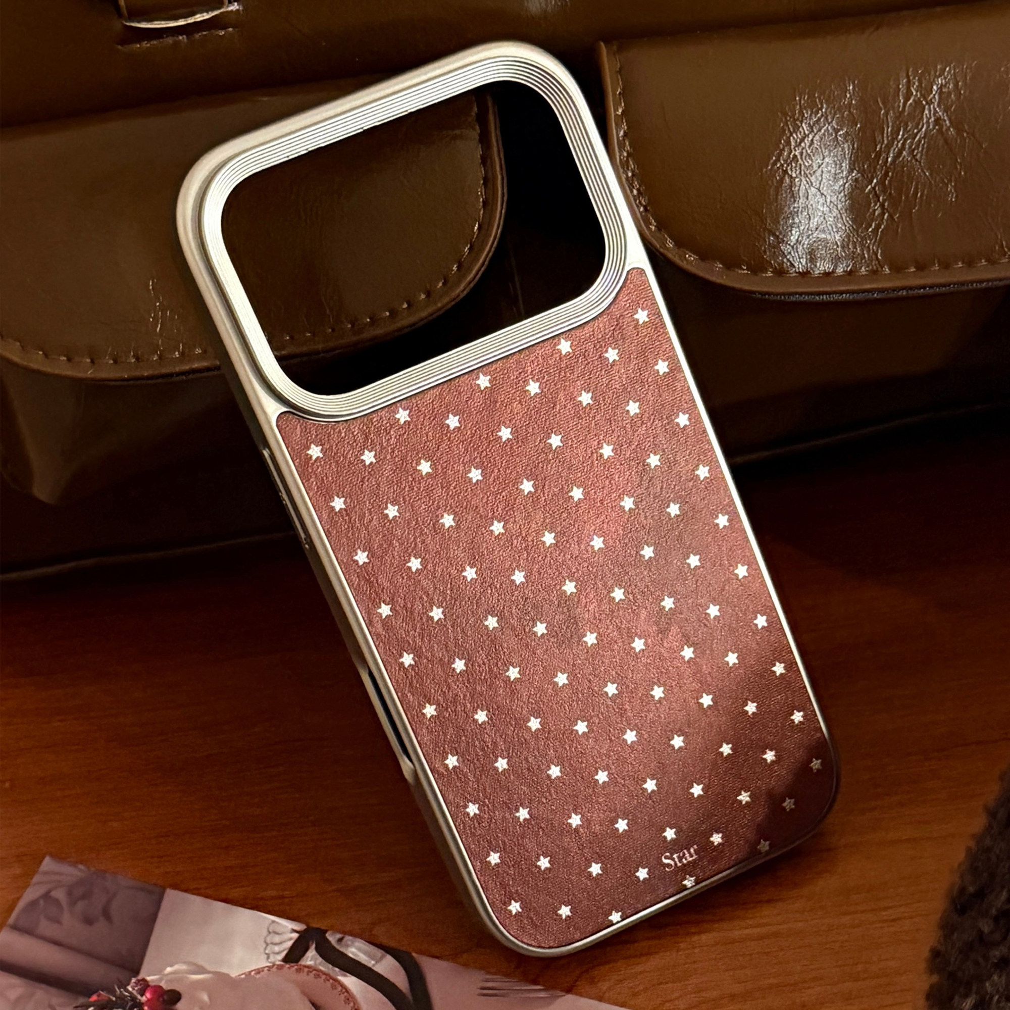 高级感酒红星星适用苹果17promax手机壳iphone17新款15pro女款14个性皮质12小众16全包硬壳13保护套11秋冬,3C数码配件,手机保护套/壳,淘宝优惠券,粉丝福利购,淘宝优惠卷