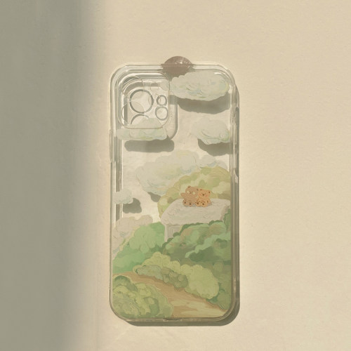 ins复古油画苹果13适用手机壳