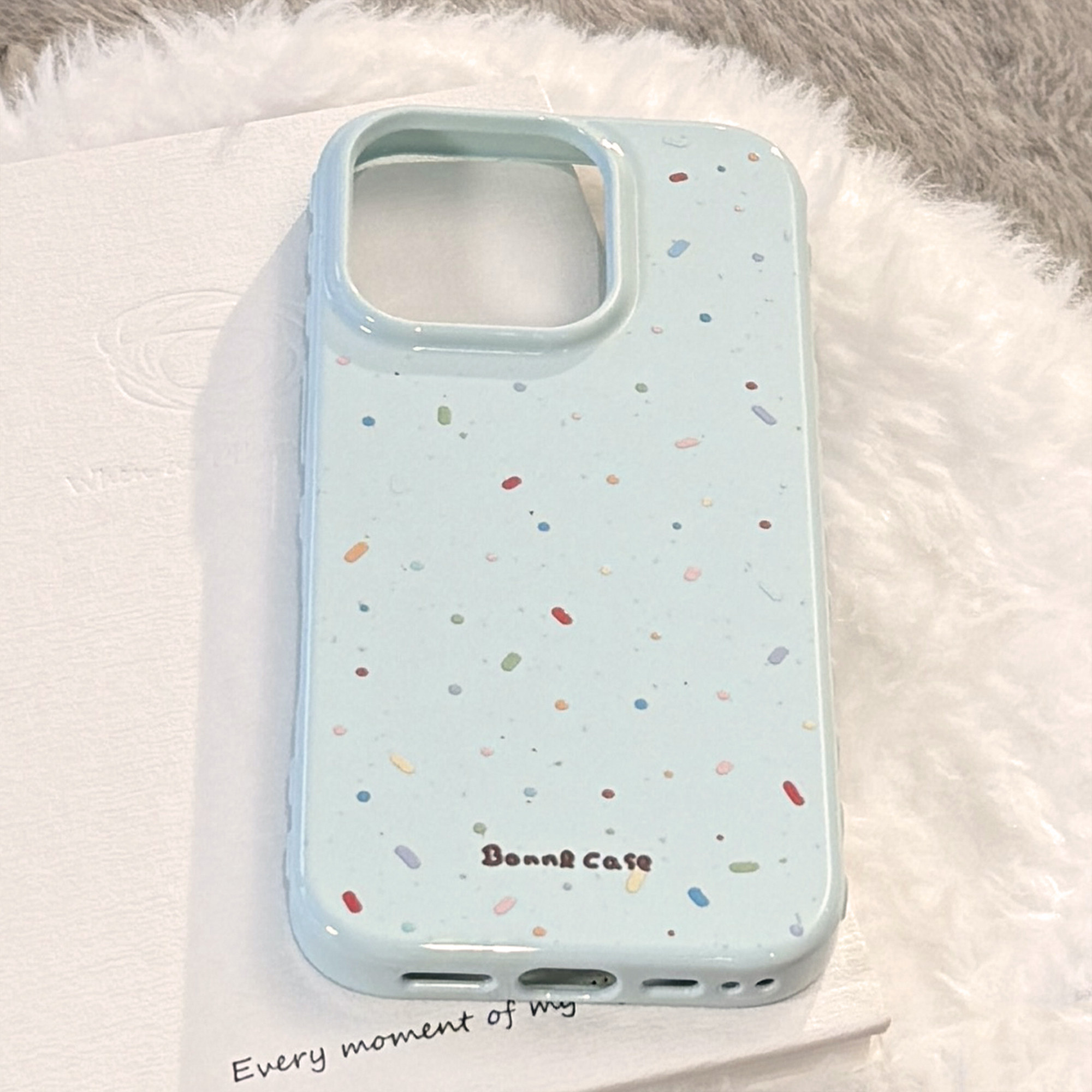 可爱趣味彩色糖豆波点适用苹果17promax手机壳iphone16pro新款15女款14韩系少女心小众13全包12防摔软壳17