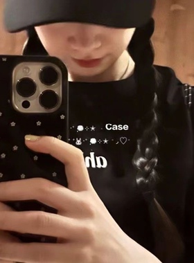 适用iphone17promax手机壳14甜酷ins法式雏菊花朵苹果13新款12少女11小众16韩风ins风14亮面保护套y2K新款xr