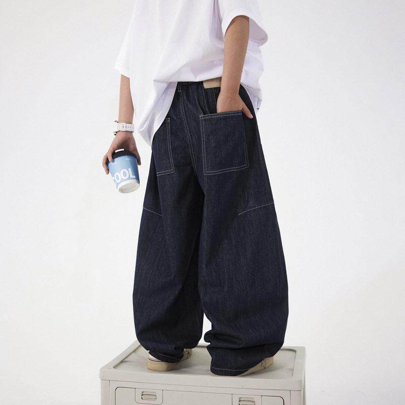 童季韩夏范阔腿冰丝牛防蚊裤202仔6新款中大童长裤儿童宽松裤子
