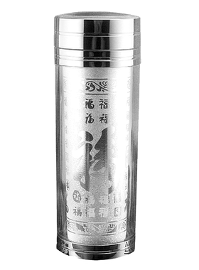 999纯银杯子银茶杯足银泡茶水杯