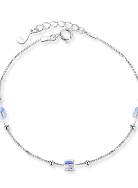 纯银韩版甜美风女士生日礼物手链