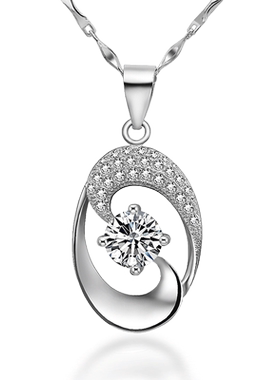 韩版时尚风送女朋友礼物银饰吊坠