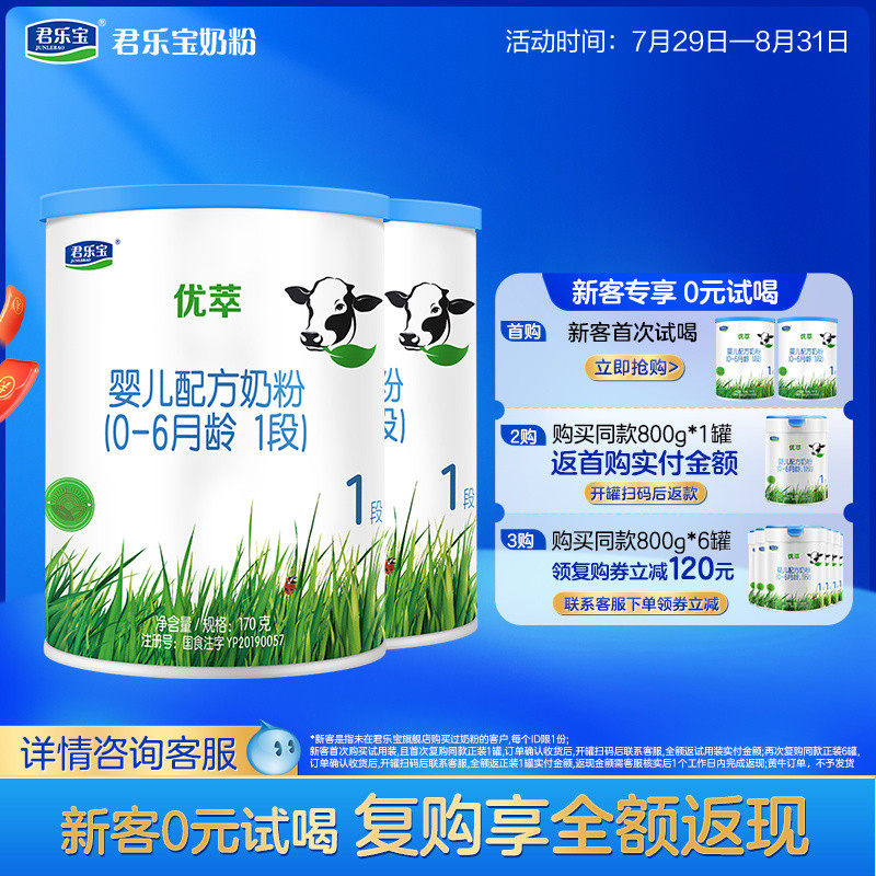 [��]���ֱ�����1����ţ�̷�Ӥ���䷽�̷�0-6����һ��170g*2��