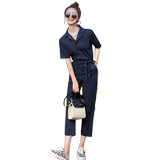 工装连体裤女夏季2025新款高级感气质休闲连衣裤时尚连身裤潮，女装连体裤，新风尚