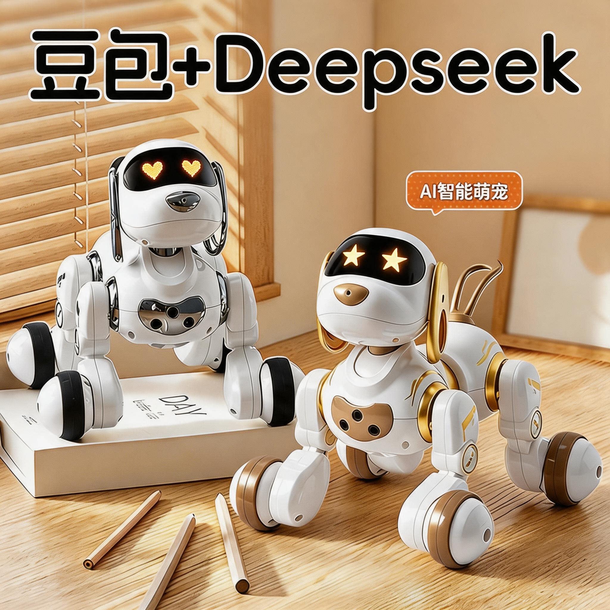 会哄娃会聊天的【豆包】AI机器狗图片