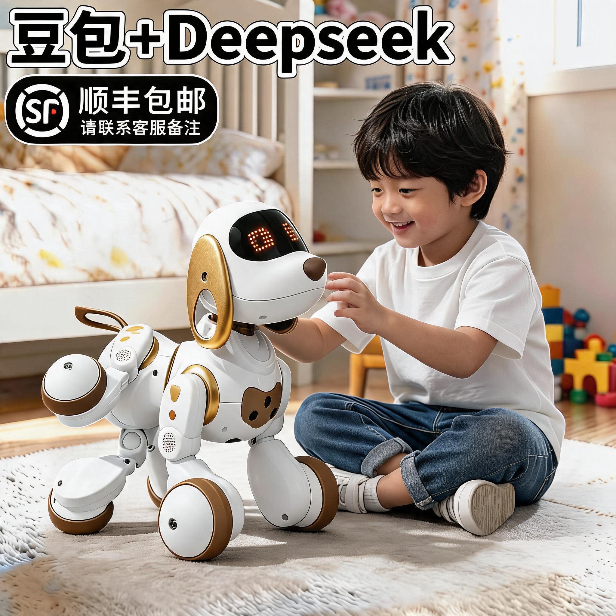 ai智能机器狗，孩子的成长伙伴图片