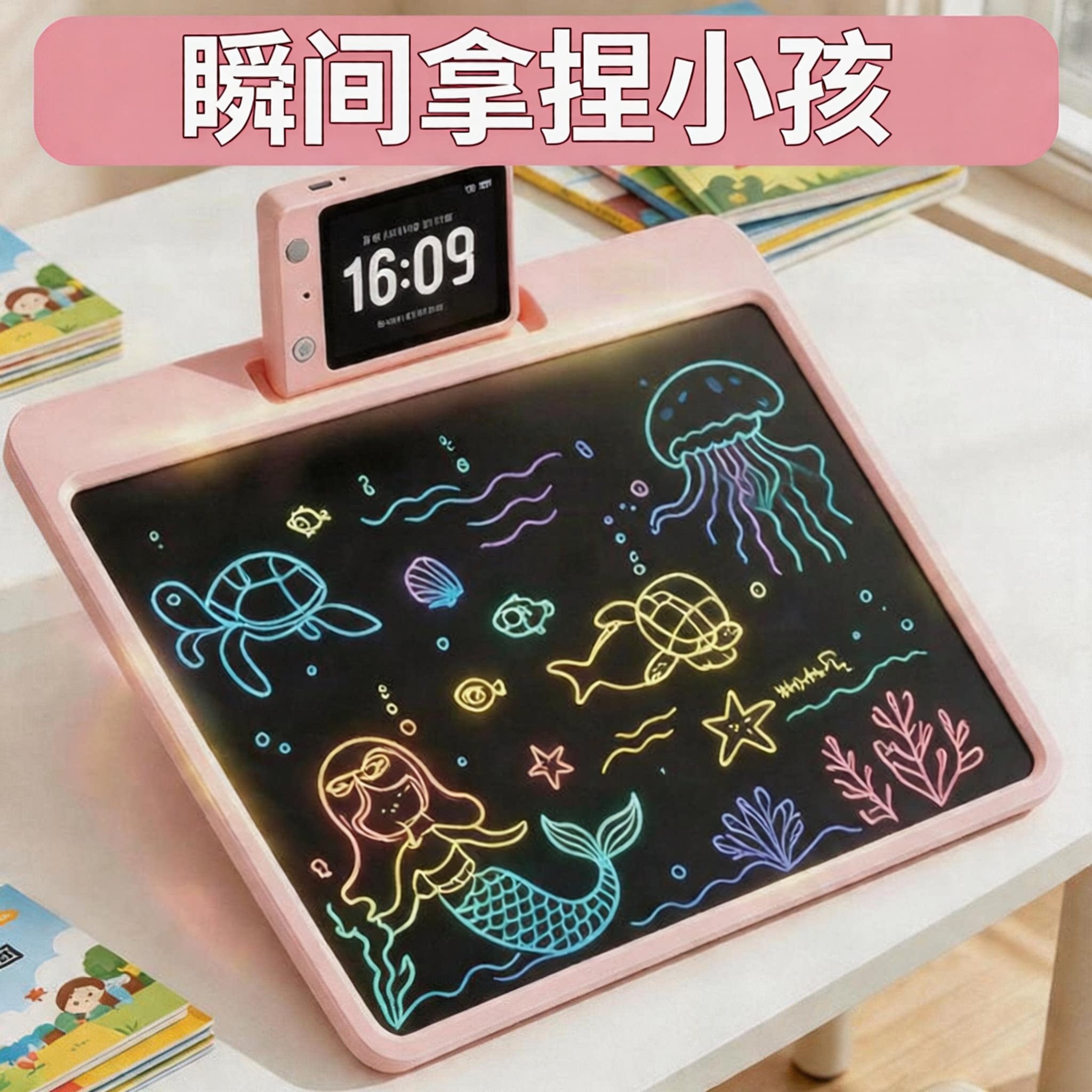 智能ai画板儿童玩具液晶手写板绘画涂鸦专用3到6岁生日礼物学练机
