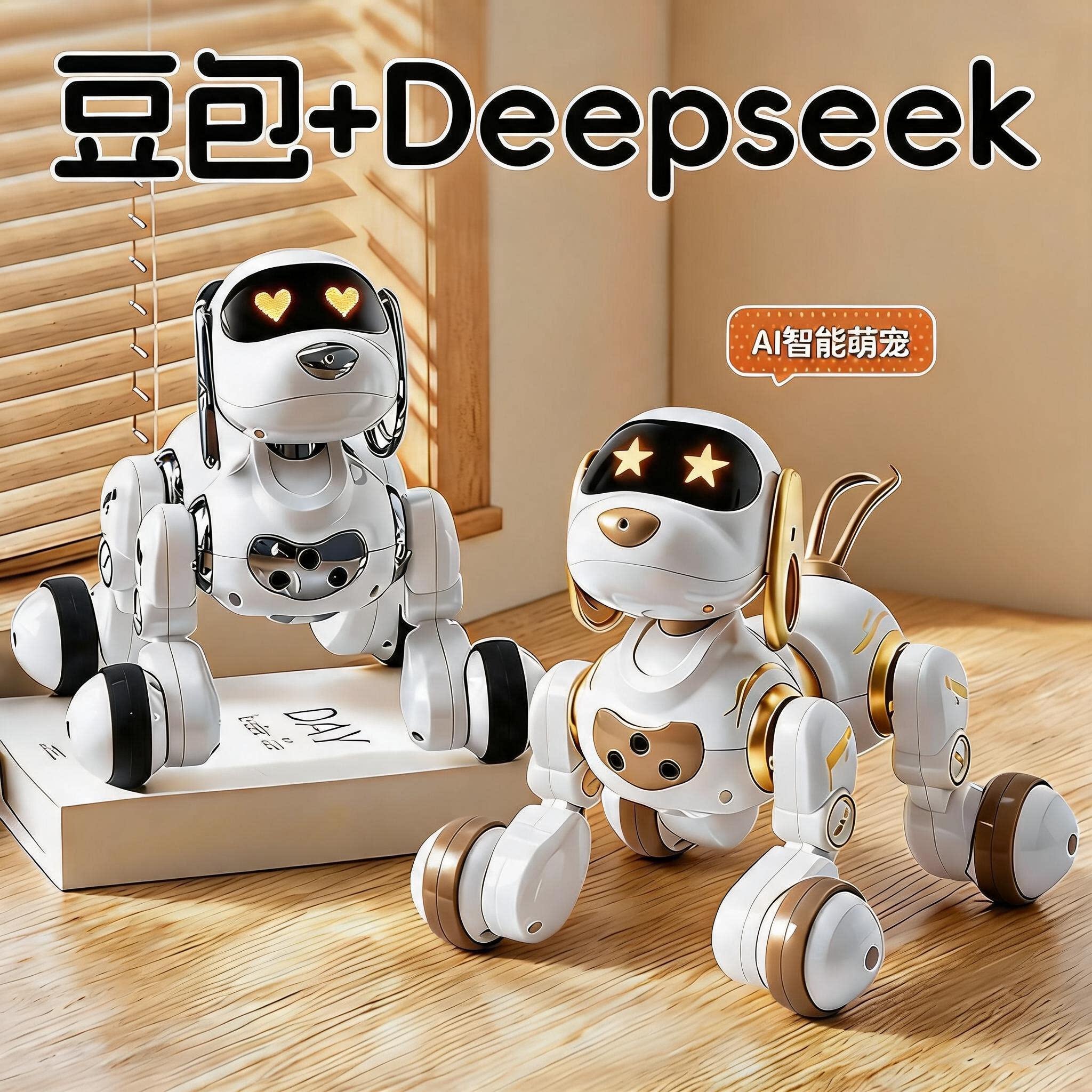 会哄娃会聊天的【豆包】AI机器狗图片