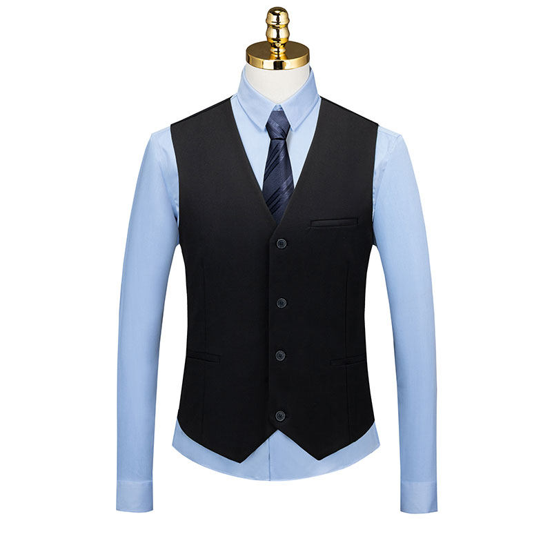 ROMON 2023 SUIT FITTED VEST GROOM WEDDING DRESS BRITISH STYLE LUXURY SUIT VEST HORSE CLIP MEN