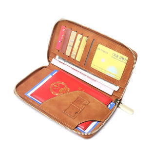 护照钱包一体旅行护照包机票护照夹防盗刷护照保护套护照收纳包