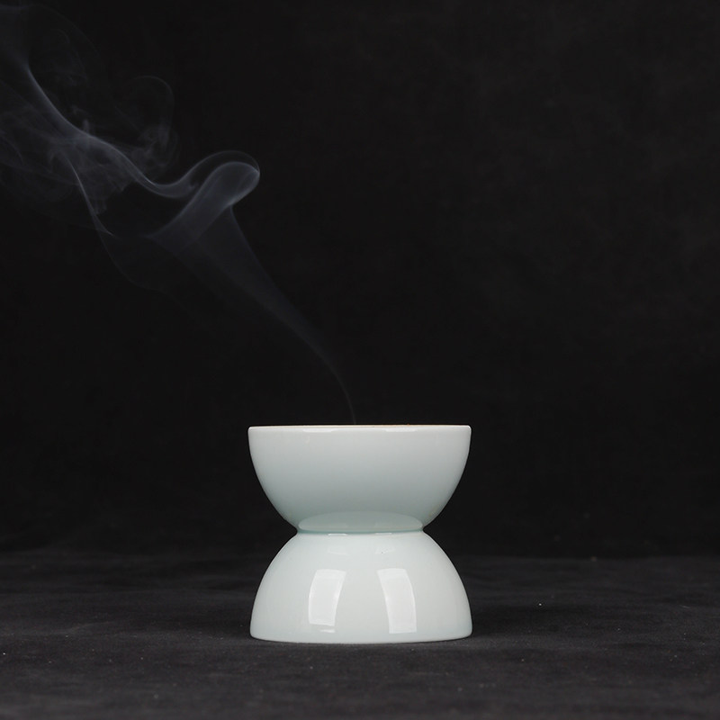 手工特制气交灸杯碗(开孔款)艾灸杯肚脐灸杯艾灸灰盘一体防烫工具