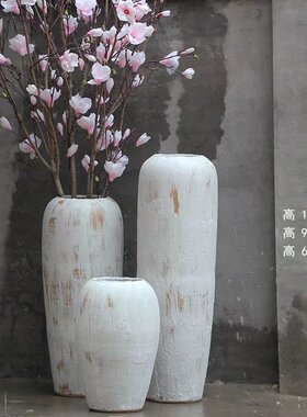 欧式风样板房餐厅工艺品落地花瓶
