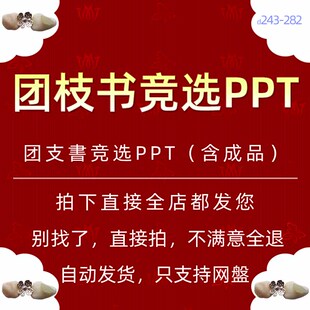 大学生团支书竞选举述职报告PPT模板学校团史课件班干部班委竞选5