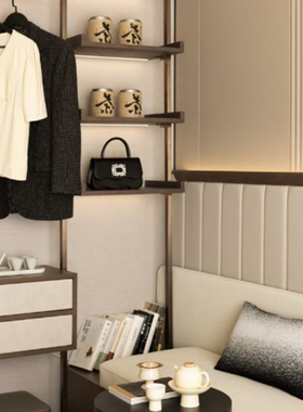 森度家居女士衣帽间装饰轻奢摆件装饰样板间软装包包挂画茶具黑白