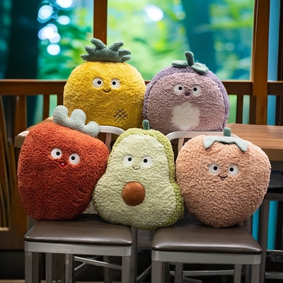 可爱少女心水果暖手抱枕软萌