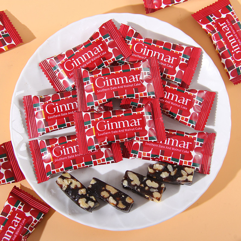 英国Ginmar金玛枣泥核桃糕枣夹核桃仁结婚喜糖果糕点小吃休闲零食