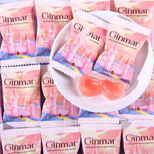 GINMAR金玛白桃味果汁夹心软糖网红结婚糖喜糖高颜值伴手礼水果糖