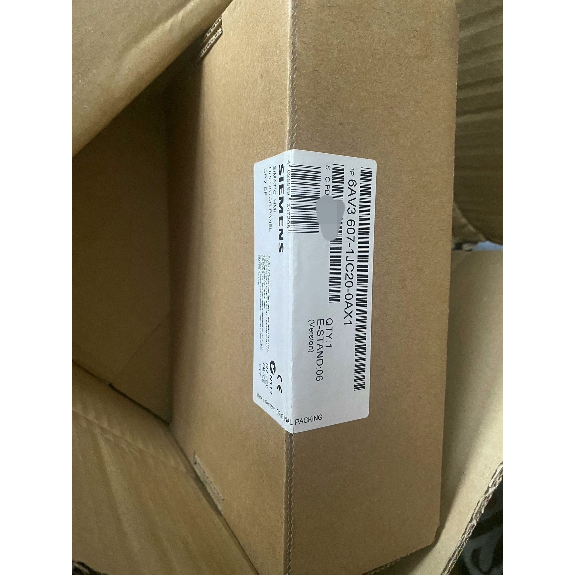 全新原装未开封西门子触摸屏6AV3607-1JC20-0AX全新原装拍前请询