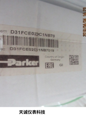 美国PARKER/派克 D31FCE02DC1NB70 比例阀