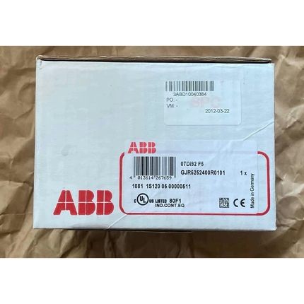 ABB控制模块07DI92 F5 /GJR5252400R0全新原装拍前请询价