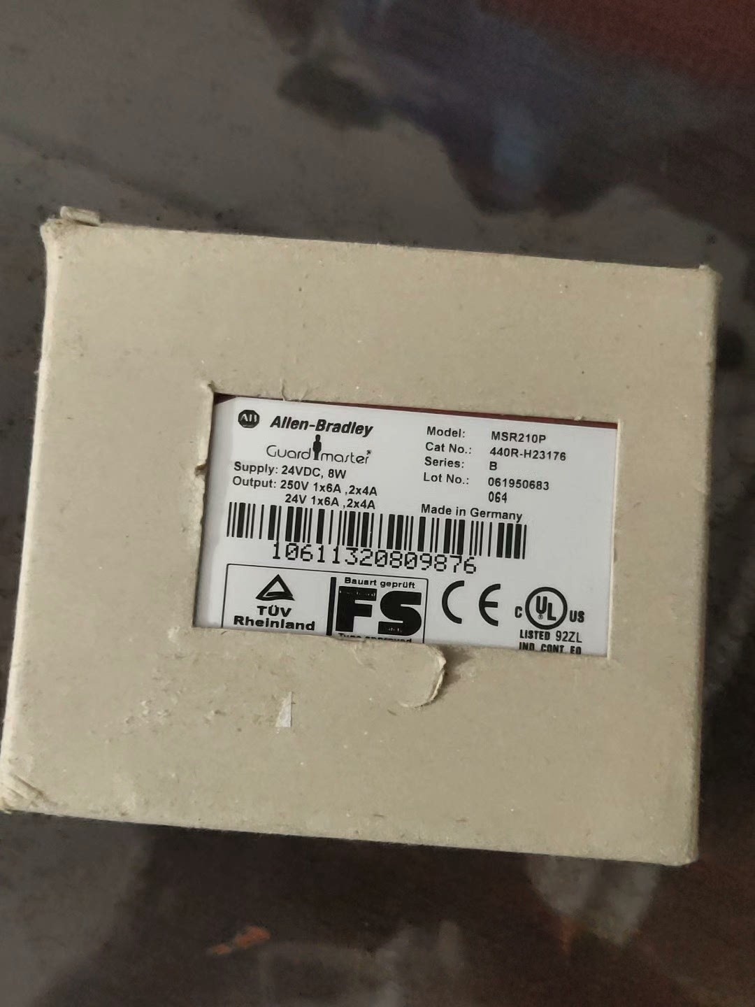 全新AB罗克韦尔安全继电器MSR210P 440R-H23176全新原装拍前请询