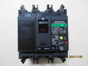 原装富士漏电断路器EG103AC 3P75A SA203BA 3P 200A SG33C 15A
