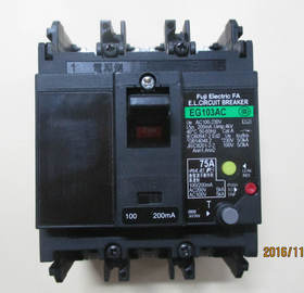 原装富士漏电断路器EG103AC 3P75A SA203BA 3P 200A SG33C 15A