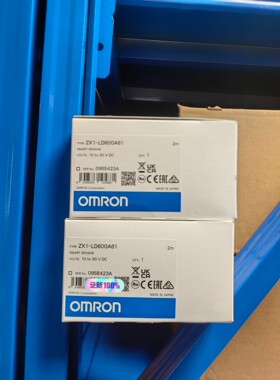 PLC激光传感器 欧姆龙ZX1-LD600A61 2M全新原装拍前请询价