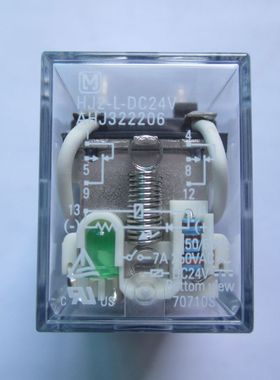 原装中间继电器HJ2-L-DC24V AHJ322206 HJ4-L-DC24V  AHJ324206