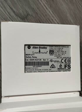 AB罗克韦尔安全继电器MSR127T 440R-N23126全新原装拍前请询价