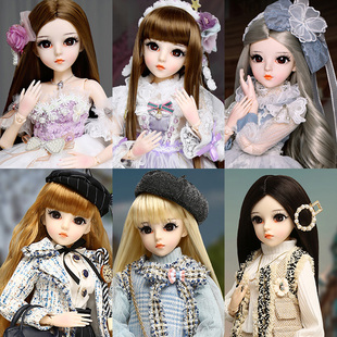 多丽丝凯蒂娃娃衣服60厘米BJD娃娃换装衣服3分关节洋娃娃宫廷风
