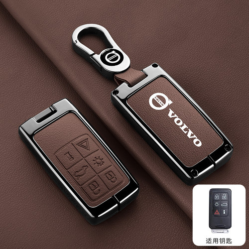 适用老款沃尔沃xc60钥匙套xc90s60v90男v60s40 s80车ex30金属壳包