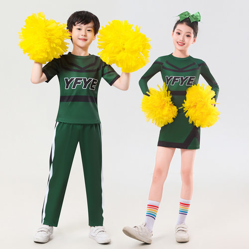 儿童啦啦操服装男女通用团体操演出服中小学生运动会比赛表演服装