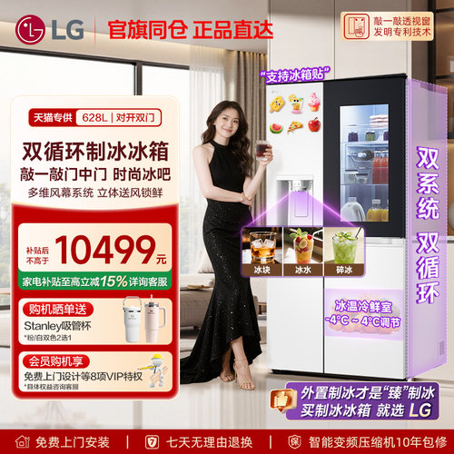 LG628L冰箱94A对开双门