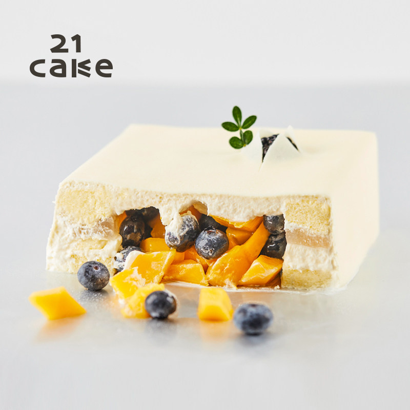 21cake惊鸿水果生日蛋糕同城配送北京上海慕斯蛋糕动物奶油蛋糕