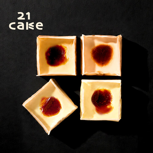 21cake巴斯克蛋糕芝士小蛋糕零食糕点芝士乳奶酪甜品盒子罐子蛋糕