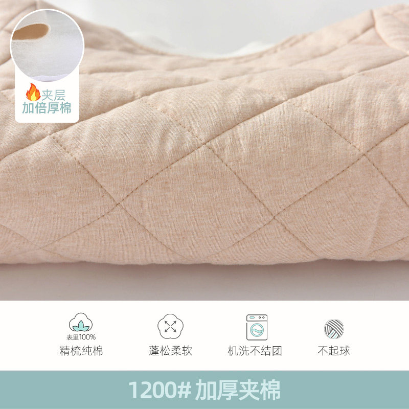 宝宝睡衣冬季加厚款儿童睡袍婴儿秋冬纯棉三层夹棉男童女童1-3岁2