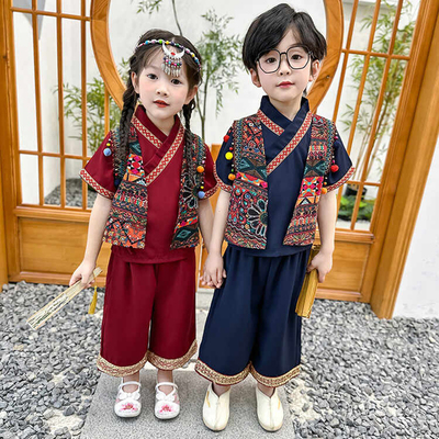三月三广西壮族儿童服装