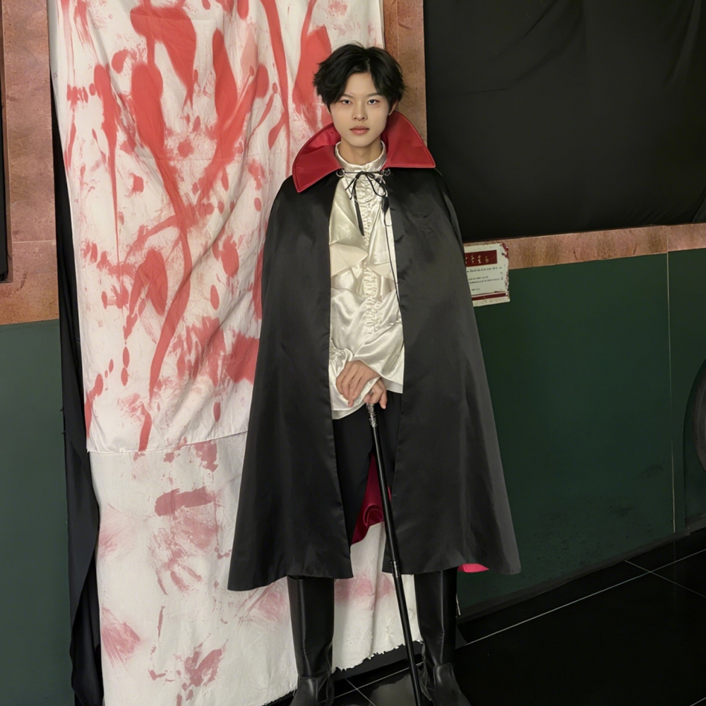 吸血鬼披风斗篷万圣节成人服装cospaly服衣服装扮男装服饰牙齿