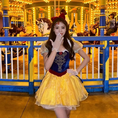 万圣节白雪公主裙迪士尼穿搭衣服
