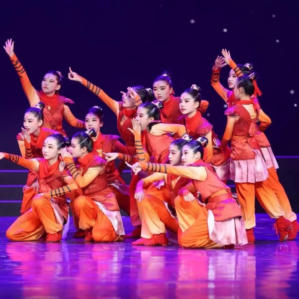 再现花木兰儿童演出服舞蹈服装