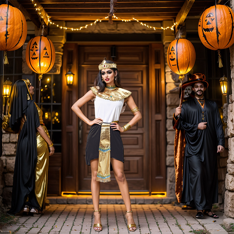 万圣节动漫人物埃及艳后裙