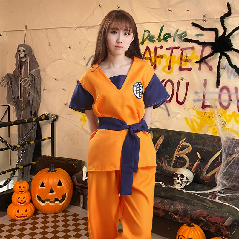 万圣节服装cosplay服男女装成人服饰衣服道具配饰悟空七龙珠儿童