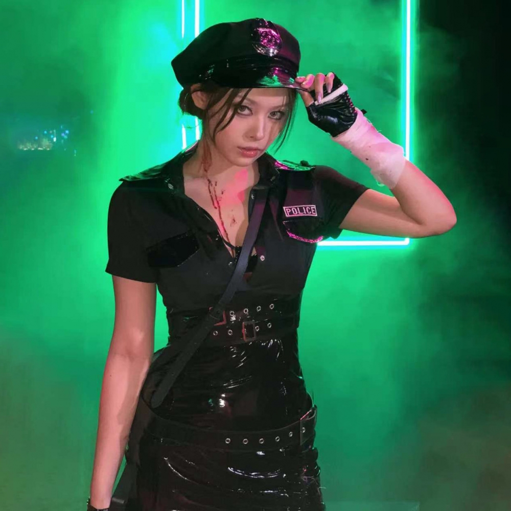 女警cos服万圣节服装成人警察角色扮演衣服套装警官制服女装服饰