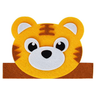 动物头饰十二生肖儿童幼儿园表演区道具大灰狼小兔子狐狸卡通头套